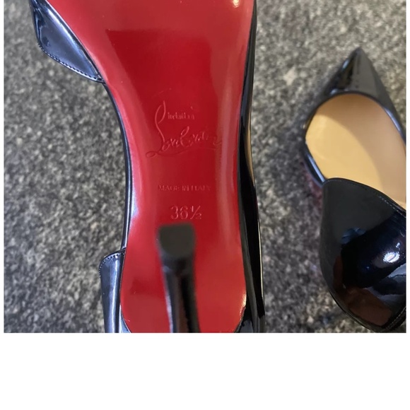 Black Christian Louboutin 36.5 Iriza 85mm barely used! - Picture 11 of 15